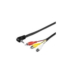 Cablu Jack 3.5 mm 4 pini la 3x RCA 1.5m Goobay