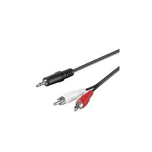 Cablu Jack 3.5 mm stereo la 2x RCA 1.5m cupru Goobay