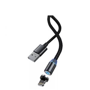 Cablu magnetic 2.1A LED 1m Devia Gracious iPhone Negru