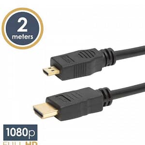 Cablu micro HDMI 2m conectoare placate cu aur delight