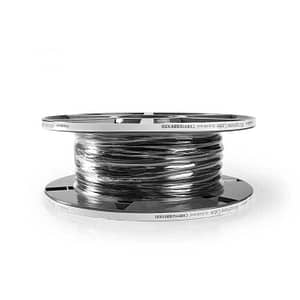 Cablu microfon 2x0.08mm2 OFC grosime totala 3mm negru Nedis CABR1508BK1000
