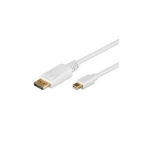 Cablu mini DisplayPort la DisplayPort v1.2 2m alb Goobay