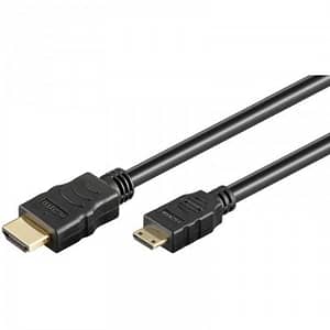 Cablu mini HDMI 2m 2.0v Ethernet 3D Goobay