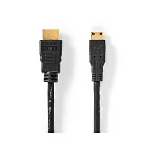 Cablu mini HDMI - HDMI 3m High Speed 4K 30Hz 10.2Gbps cu Ethernet Nedis