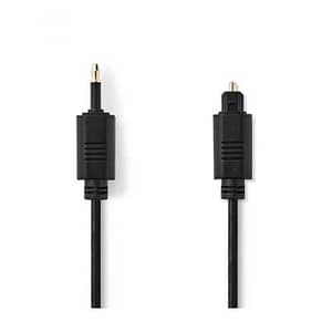 Cablu optic Nedis TosLink tata - mini optic 3.5 mm tata 2m negru
