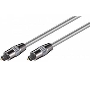 Cablu optic Toslink - Toslink 1m argintiu Goobay