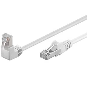 Cablu patch CAT5e FTP RJ45 90 in unghi - RJ45 drept 0.5m