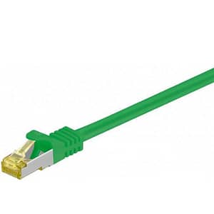 Cablu patch SFTP CAT7 mufat 1m verde RJ45 tata - RJ45 tata GOOBAY