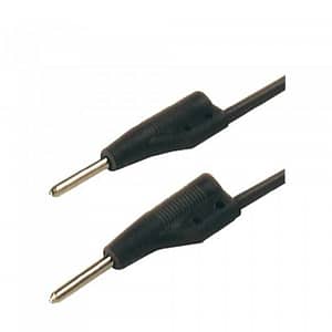 Cablu pentru masurat cu conectori de 2mm 1m negru