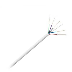 Cablu pentru telefon sau alarma din cupru YTDY 6x0.5mm 1m liniar alb Cabletech KAB0552
