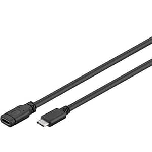 Cablu prelungitor 1m USB Type C 3.1 GENERATION 1 tata-mama 15W 5Gbit/s Goobay