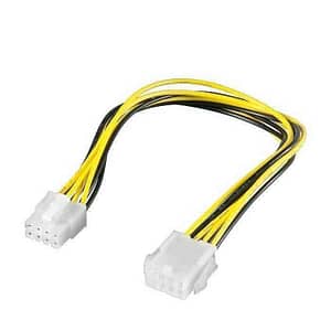 Cablu prelungitor alimentare P8 mama la P8 tata 28cm pt. placa de baza Goobay
