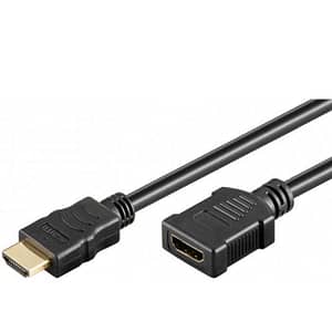 Cablu prelungitor HDMI tata - HDMI mama v1.4 4K High Speed Ethernet contacte aurite 2m Goobay