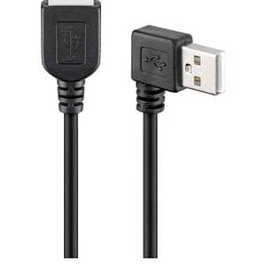 Cablu prelungitor USB 2.0 Hi-Speed A tata 90 - A mama drept 0.3m Goobay