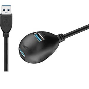 Cablu prelungitor USB 3.0 Hi-Speed - 2x USB 3.0 mama 1.5m Goobay