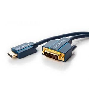 Cablu Profesional 1m HDMI - DVI 24+1 Ultra HD 4K 60Hz cupru AWG30 aurit Clicktronic