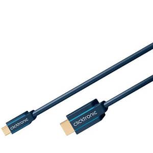 Cablu Profesional 2m USB TYPE C - HDMI Ultra HD 10Gbps 4K-60Hz cupru AWG32 aurit Clicktronic