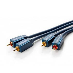 Cablu Profesional RCA mufa x2 din ambele parti 0.5m OFC Placare aurit CLICKTRONIC 70376