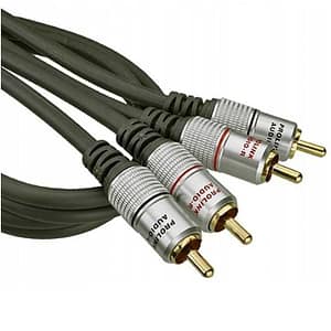 Cablu RCA mufa tata x2 din ambele parti 0.5m negru PROLINK TCV4270-0.6