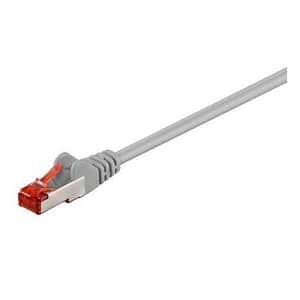 Cablu retea CAT6e PiMF SFTP 3m 2x RJ45 cupru ecranat gri Goobay