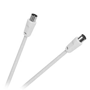 Cablu RF video alb 3m Coaxial mama-tata