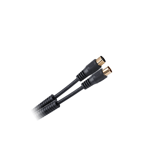Cablu RF video negru cu mufe aurite 1.8m
