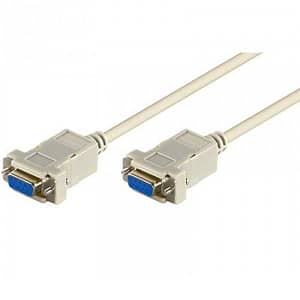 Cablu serial null modem 2m RS232 DB9 mama-mama Goobay