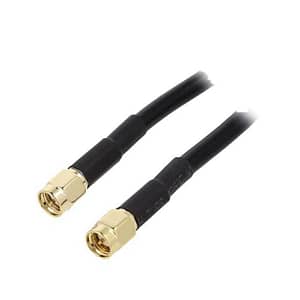 Cablu SMA tata-tata 50 ohm 0.5m negru 4CarMedia SMA-MM/50/0.5