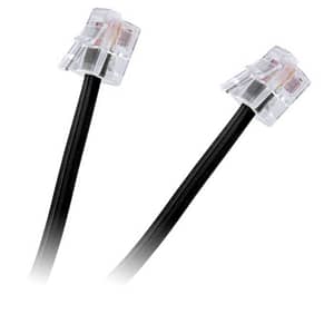 Cablu telefon extensie negru 5m RJ11