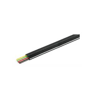 Cablu telefon plat 4 fire negru CCS Well pret 1m
