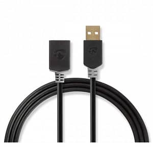Cablu USB 2.0 A tata - USB A mama 2m Nedis
