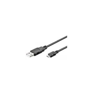 Cablu USB 2.0 - micro USB 0.3m negru Goobay