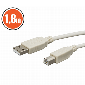 Cablu USB 2.0 tata A la tata B 1.8m