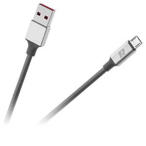 Cablu USB 3.0 - Micro USB 2m flexibil gri Rebel RB-6010-200-B