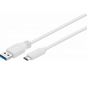 Cablu USB 3.0 tata la USB Type C 3.0 A tata alb 5Gbp/s 1m Goobay