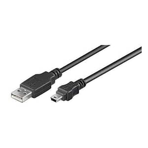 Cablu USB A la 5 pini mini USB 0.3m Goobay