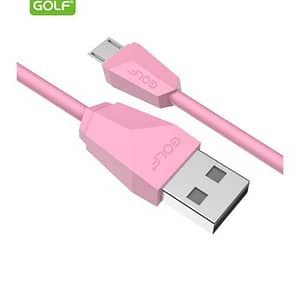 Cablu USB la micro USB Golf Diamond Sync Cablu roz 1m 2A GC-27m