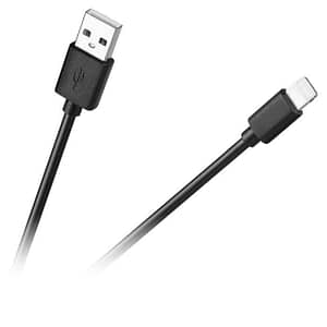 Cablu USB - lightning 1m negru Cabletech KPO3946
