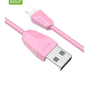 Cablu USB Ligtning iPhone Golf Diamond Sync 1m 2A Cablu roz GC-27i
