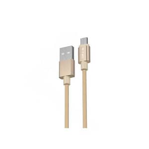 Cablu USB - micro USB 1m 2.4A auriu PLATINUM EDITION V-Tac SKU-8490