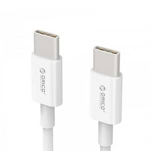 Cablu USB type C tata-tata 1m alb Orico BCU-10