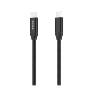 Cablu USB type C - USB type C PD 240W 5A 1m negru textil Choetech XCC-1035-BK