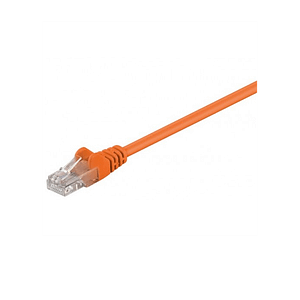 Cablu UTP 1m portocaliu patchcord CAT5e 2x RJ45 CCA neecranat Goobay