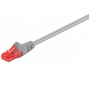Cablu UTP CAT6 mufat 25m patch cord gri Goobay