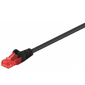 Cablu UTP CAT6 mufat 2m patch cord negru GOOBAY