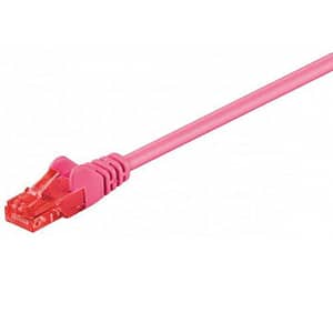 Cablu UTP CAT6 mufat 2m RJ45-RJ45 patch cord rosu Goobay