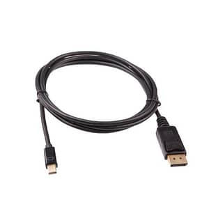 Cablu video mini DisplayPort tata la DisplayPort tata 1.8m contacte aurite negru