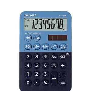 Calculator birou profesional 8 cifre SHARP EL-760RB-BL SHEL760