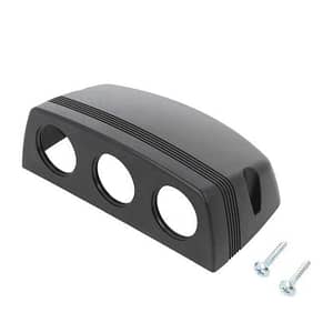 Carcasa aplicata pentru 3x prize auto negru SCI A13-142-16