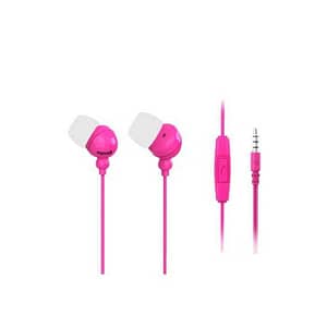 Casca in ureche 3.5 mm roz cu microfon Plugz Maxell